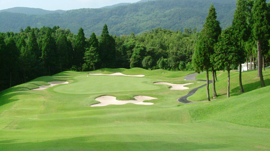 IN11番　戦略性に富んだ打ち下ろしのロングホール。