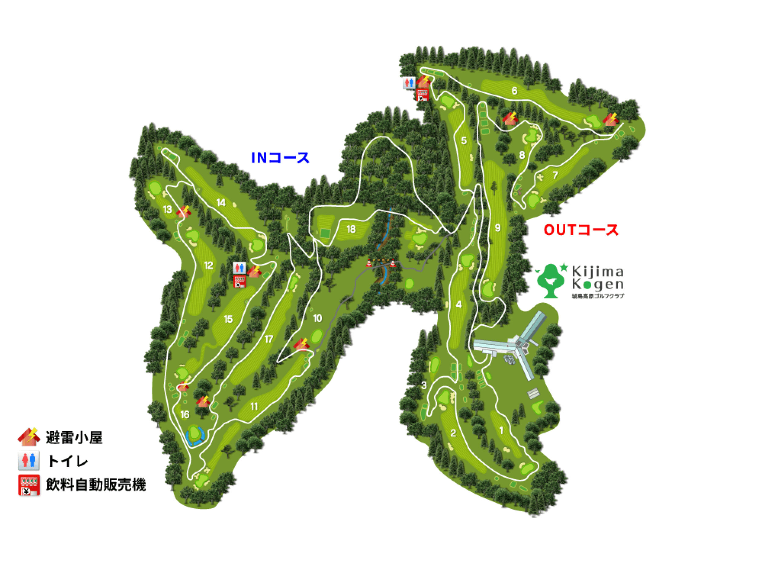 ゴルフコース地図セット 上田治氏コース原型図 | 一般社団法人若松ゴルフ倶楽部